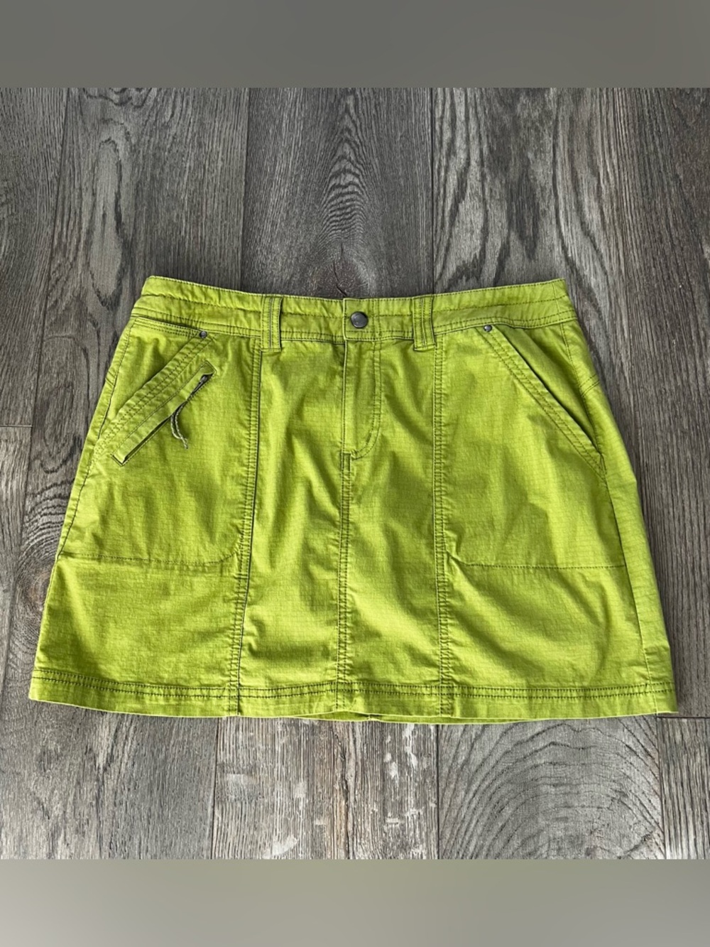 TITLE NINE Moss Green Utility Skirt Skort Size 12